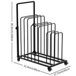 A1 Print Storage Rack Print Browser Display Artwork Prints with Rolling Caster