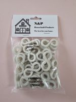 50 White, Extra Strong Gutter Hooks/Clips for Christmas, Xmas & String Lights