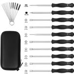 25Pcs Carburetor Adjusting Tool Kit Splined Screwdriver & Cleaning Brush Set UK