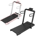 4-in-1 Folding Treadmill with Incline 10% Speed 10 km/h&Handle Home/Office