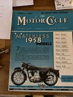19 September 1957 The Motor Cycle Magazine. Matchless 1958 models