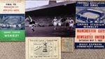 1955 FA Cup Final Newcastle  Programme Ticket Signed Autograph Keeble Broadis