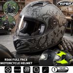 ViPER Full Face Motorcycle Helmet ECE22.06 ACU Gold RS66 Motorbike Crash Helmets