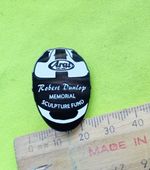 Robert Dunlop #4 UGP TT NW200 Helmet Motorcycle brooch badge lapel pin MEMORIAL