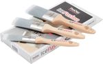3 Piece ProDec Advance Ice Fusion Synthetic Trade DIY Paint Brush Set 2” 1.5” 1”