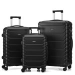 CMY Suitcase Large Medium Cabin Size Hard Shell Lightweight Dual Spinner Wheels