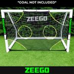 ZEEGO Football Goal Target Sheet Improves Shooting Accuracy - Goal Attachment