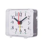 Silent Compact & Portable Alarm Clock Travel Quartz Beep Alarm Clock Small Cute