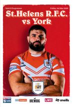 ST HELENS England v YORK KNIGHTS 1 May 2026 RUGBY OFFICIAL 20 pages