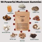Ankhway 90 Powerful Mushroom Gummies 10 Functional Mushrooms Blend Gummies