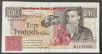 Northern Bank Limited Northern Ireland 10 Pounds Note 1988 P194 P 194