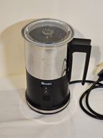 Swan Automatic Milk Frother Hot or Cold  - Black/Silver - Non Stick/Easy Clean