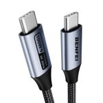 BENFEI USB C to USB C Monitor Cable(4K@120Hz), 100W PD Fast Charge, 10Gbps Data