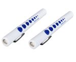 LED Pupil Eye Pen Gauge Nurses Doctors Opticians Examination Pen Light Free P&P