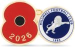 Official Poppy Appeal Millwall Poppy Football Pin 2026