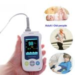 Handheld Pulse Oximeter Fingertip Blood Oxygen SpO2 Heart Rate Overnight Monitor