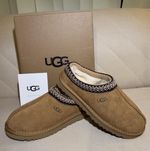 UGG Tasman Women's Brown Suede Slip-On Slippers Rubber Sole UK 8 New