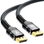 16K DisplayPort 2.1 Cables 8K@120Hz 4K@240Hz 80Gbps for Gaming TV UK