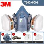 7 in 1  3M 7502 Respirator Mask Suit Industry Painting Spray Dust Gas Mask