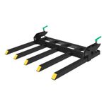 Clamp on Debris Forks to 48" Bucket, 2500 lbs Heavy Duty Clamp on Pallet Forks