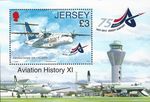 2012 Jersey Sg MS1649 Aviation History (11th series) MNH
