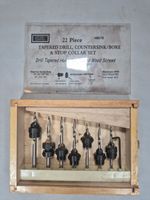 Rolson 48579 22 Piece Tapered Drill Countersink Counterbore Stop Collar Set