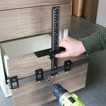 Cabinet Hardware Jig Tool for Handle Knob Pull Installation of Door and Drawer