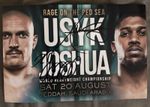 Usyk V Joshua Promotional Picture Signed By The Boxers