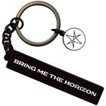 Bring Me The Horizon Text Logo 6 Point Star Charm Keyring Keychain One Size