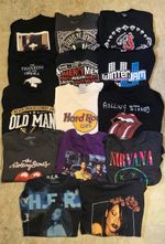 Band T-Shirt Bundle - Mixed Sizes - Nirvana - Rolling Stones - Aaliyah