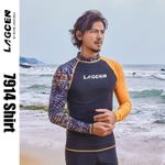 MEN'S RASH GUARDS LONG SLEEVED SURF SNORKELING WATER SPORTS SWIM TOP SHIRTS 7914