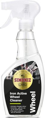 Simoniz Iron Active Car Wheel Cleaner Spray for All Wheel Types, 500Ml