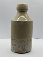 Old White Stoneware Vets Bottle, W.Bower, M.B CVS RUDHAM. Norfolk?