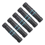 5X Waterproof RJ45 Coupler for Cat6/Cat5e/Cat5 Dual Head LAN Cable Connector