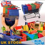 4Pcs Reusable Trolley Shopping Bags Foldable Supermarket Tote 15kg Capacity
