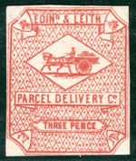 GB Scotland LOCAL 3d EDINBURGH & LEITH *PARCEL DELIVERY* Mint PROOF 2WHITE84