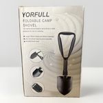 Yorfull Foldable Camp Shovel Compact, Multi-functional Camping Tool Carbon Steel