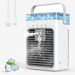 Portable Air Conditioner, Personal Evaporative Air Cooler, 3-Speed Small AC Fan,