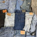 WHOLESALE BULK DAMAGED DENIM JEANS MIX JOBLOT GRADE B /C , LEVIS , WRANGLER