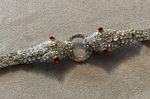 Stunning Vintage Butler & Wilson Chrome Plated Rhinestone Snake Bangle/Bracelet