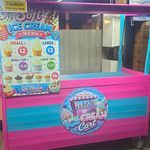 Ice Cream Concession Cart/Trailer with Serving Hatch & Menu Board Signage