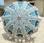 Garden Umbrellas Outdoor Patios Rajasthani Indian Sun Parasol Large
