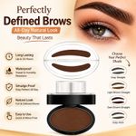 Eyebrow Stamp Kit Brow Shaping Powder Waterproof Smudge Proof Makeup UK