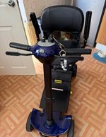 Motion Healthcare eDrive ED.001 Auto-Folding Travel Scooter 4 Wheel Blue
