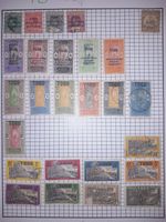 Togo WWI Occupation Overprints Gold Coast Dahomey Stamp Album Page
