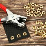 Steel Eyelet Pliers Hole Punch Complete Tool Kit With 100pcs Eyelets Crafts Set