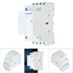 4P 4NO 20A Household AC Contactor DIN Rail Mount (220V/230V) GDS
