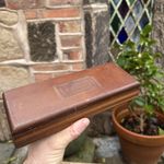 Vintage Wooden Storage Box Trinkets Stationery Jewellery Patina Rustic Style