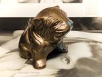 British Bulldog-Brass Vintage dog figurine/ornament 7cm-doorstop/paperweight-1i