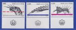 Israel 1976 Summer Olympics Mi. No. 672-674 with Tab Set MNH **